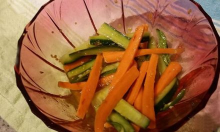 Recipe : Quick Cucumber Carrot Pickle with Mustard Dressing
