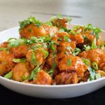buffalo cauliflower bites is perfect party and game snack ever