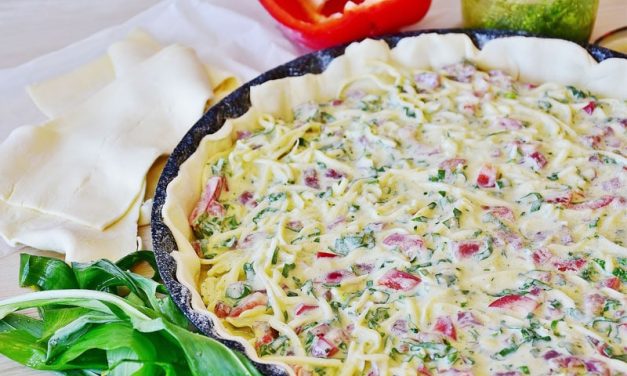 Recipe : Vegetable Loaded Cheese Quiche
